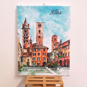 quadro-ricordo-alba-piazza-duomo